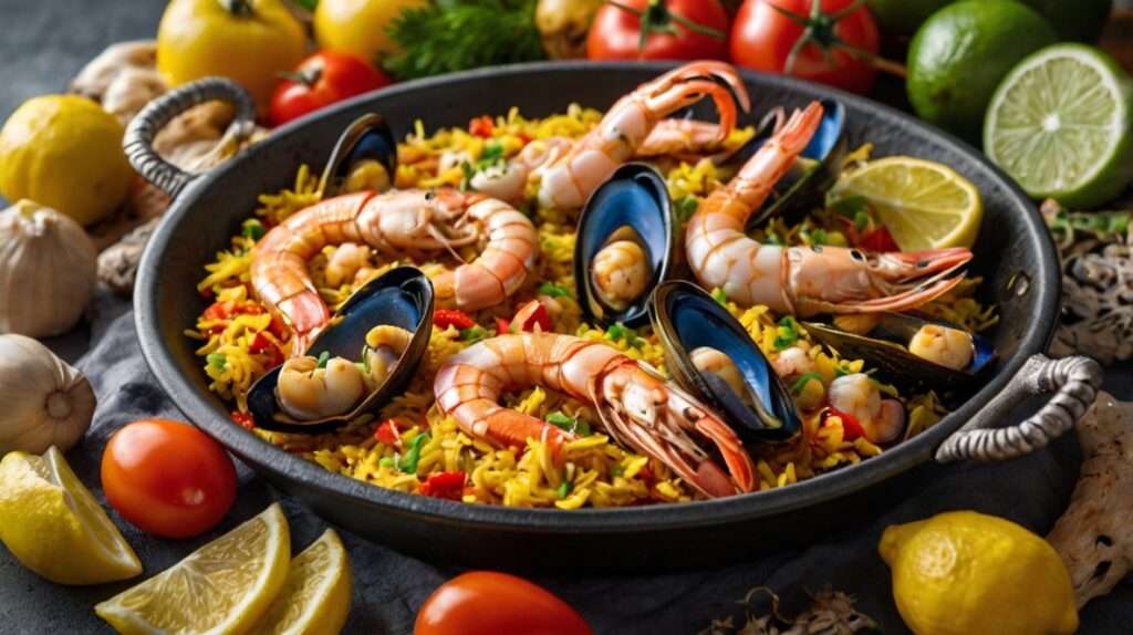 Paella Seafood Rice Recipe