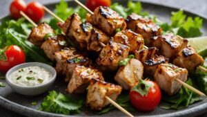 Grilled Sesame Chicken Kebabs